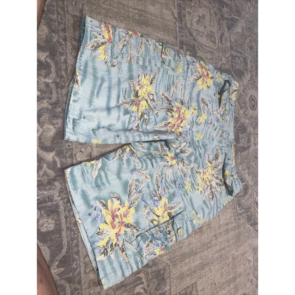 TIVO ROXX Men's Flat Front Cargo Shorts Tropical Hawaiian Floral Sz 38 - Picture 5 of 6